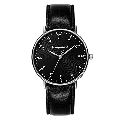 Bokeley 2019 Newest Watch,Men s Quartz Wristwatch, Fashion Casual Unisex Retro Vinyl Records Analog Alloy Wrist Watch (Black)