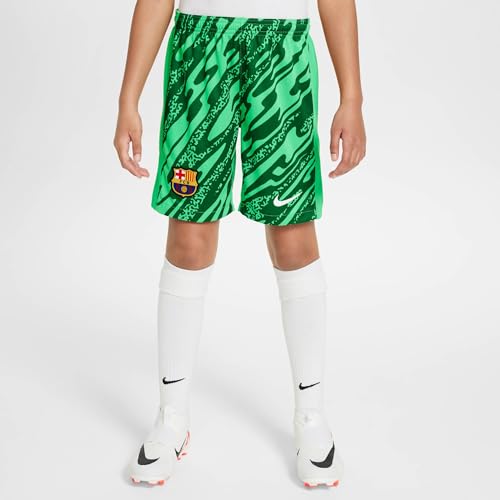 Short de foot enfant Nike FCB en tissu respirant pour jeune gardien de but