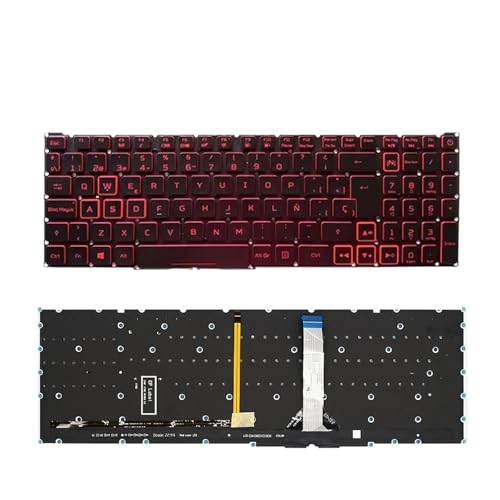 Clavier rétroéclairé russe évite les erreurs de frappe sur Nitro 5