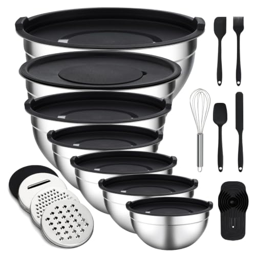 Unokit Mixing Bowls with Lids Set - 16 Pcs