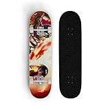 Woowin Skateboards Completa Mini Doble Kick Down Down Deck Anime Series Tablero Superficie para patinetas completas Cuatro ruedas Doble Tilt Skateboard Longboard
