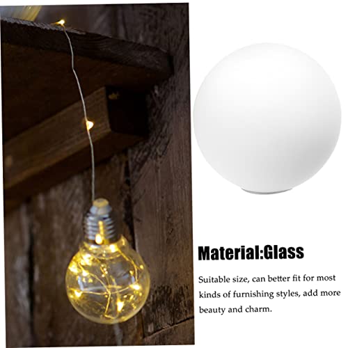 Image of Angoily 4.72 Inch Glass Globe Lampshade Replacement Spherical Lamp Shade Cover for Ceiling Light Fixture Chandelier Pendant Lamp Frosted Glass Shade for Living Room Bedroom Dining Kitchen