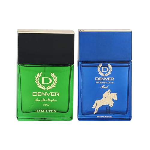 Image of DENVER Hamilton & Goal Perfume For Men - 60ML Each, Pack Of 2| Long Lasting Perfume Body Scent For Men