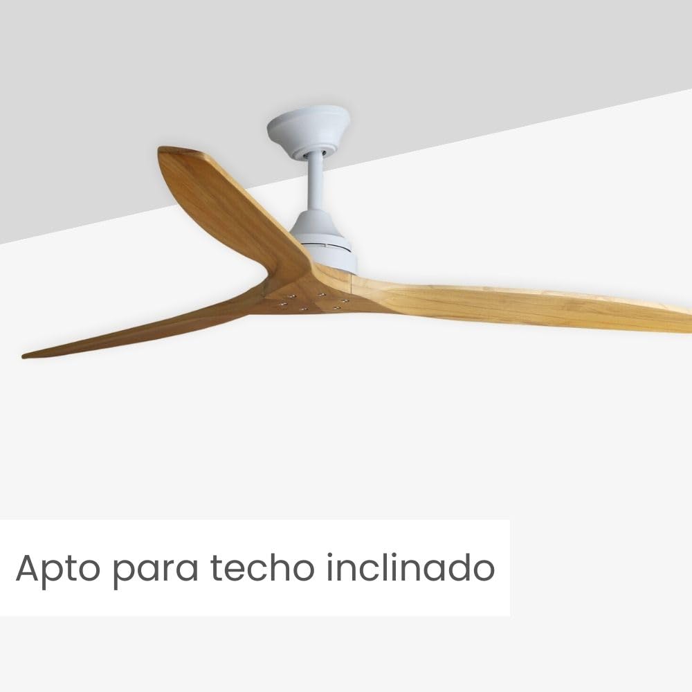 FARO BARCELONA 33728DC - ALO L Ventilador negro/madera DC