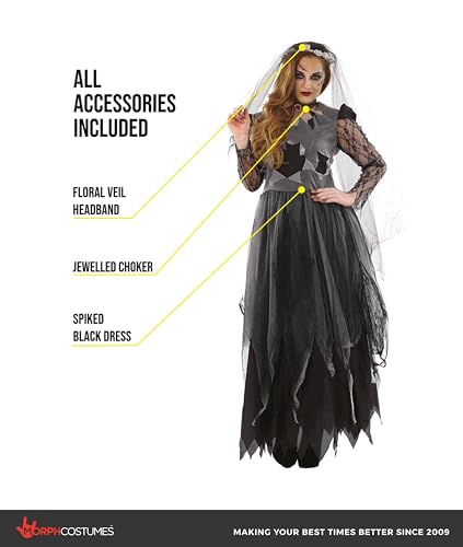 Fun Shack Adults Halloween Costumes - Women Corpse Bride, Dead Bride, Zombie Brides Costume, Halloween Costumes Adult Women, Small