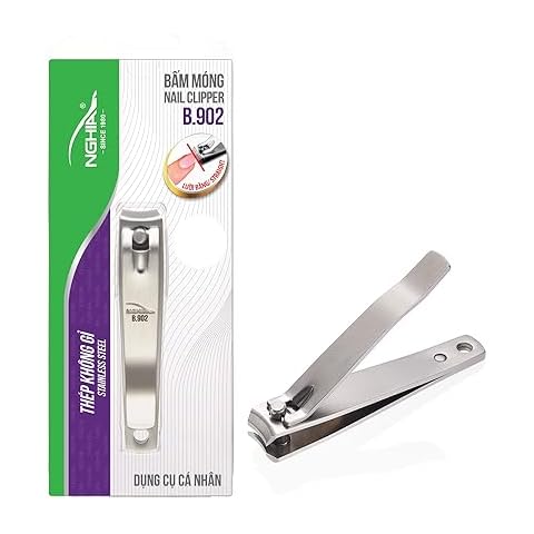 Curve Blade Nail Clipper - B-902 (Stainless Steel) | Large Curved Jaw for Precise Nail Care | NGHIA Brand Cover