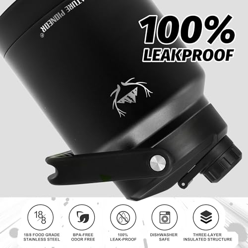 Image of NATURE PIONEOR 84 oz Insulated Water Bottle Jug with Carrier Bag