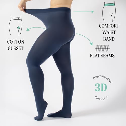Image of CALZITALY Opaque Colour Tights - 80 DEN Thick Tights, Microfiber Pantyhose, S - 4XL Available in Plus size - Italian Hosiery