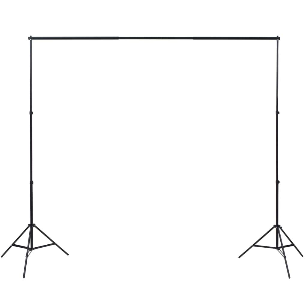 vidaXL Fotostudio Set Softbox Leuchte Studioleuchte Studiolampe Hintergrund Hintergrundsystem Studioset Stative Querstangen Tragetaschen