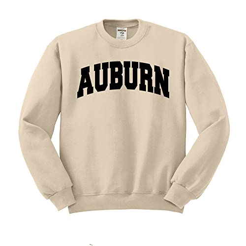 Auburn Collegiate Sweatshirt Unisex Large Sand