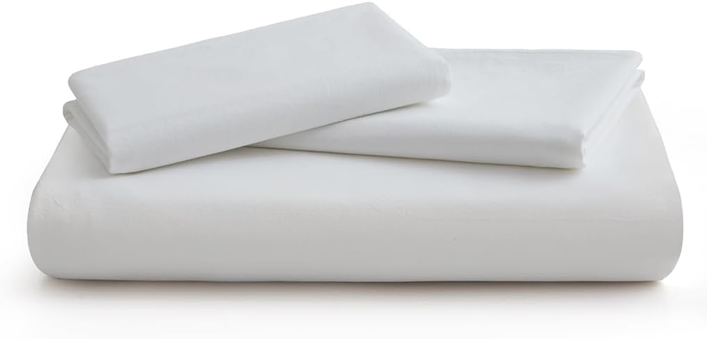 White Duvet Cover Full Size, 100% Washed Cotton Linen Like Bedding Set with Zipper Closure (No Comforter), 80x90 Inches - Image 7