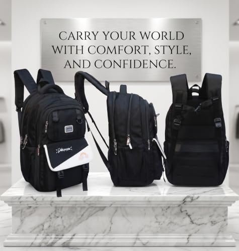 Image of ADSON kawaii Girls Travel School Bag|Backpack Of Large Capacity Aesthetic Stylish Girls Korean Laptop Bag Rucksack for School |College Bags Cute Bookbag for Teens Water Resistance 18 Inches