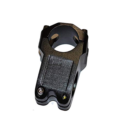 DEERU Bike Stem 31.8 × 40mm 7 Degree Mountain Bike Stem Bicycle Handlebar Stem Suitable for BMX MTB Road Bike (Aluminum Alloy) (Black)