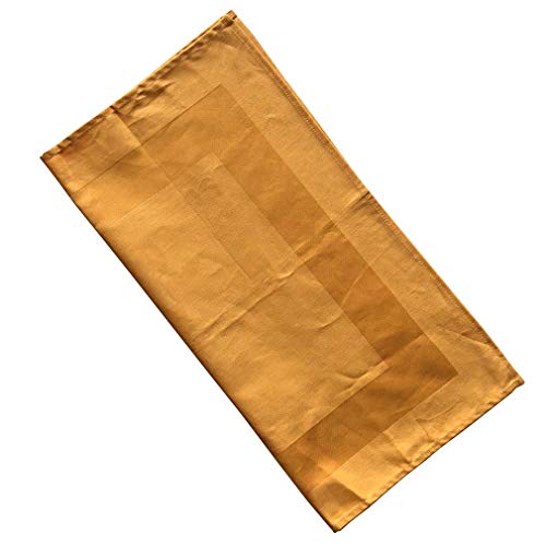 JK Home Servilletas de mesa de algodón para hotel, cena, banquete de boda, fiesta, oro amarillo, 4 unidades Cover