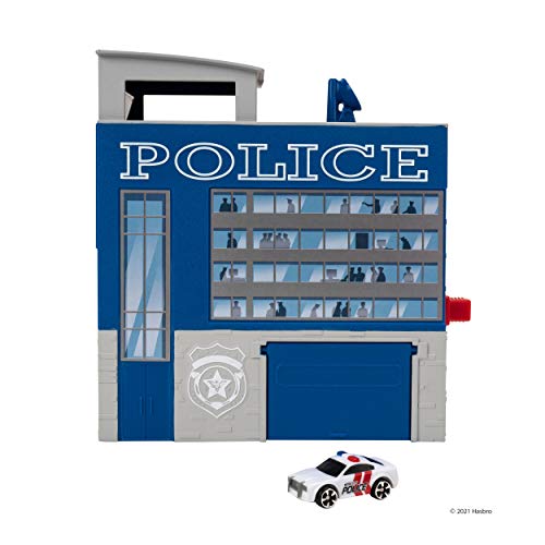 Micro Machines Micro City Police Expandable Playset - Features 1 Exclusive Mini-Vehicle - Collectible Themed Toy Cars – Tiny Vehicles, Huge World – Collect Them All - Thumbnail 5