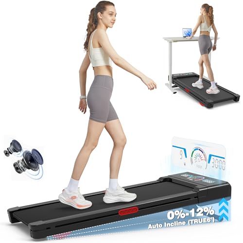 Walking Pad Treadmill with 12% 9-Level Auto Incline