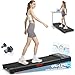 Walking Pad Treadmill with 12% 9-Level Auto Incline, 450 lbs Capacity RGB LED Screen, Bluetooth Speaker Under Desk Treadmill, Compact Treadmills for Home Hiking, Black