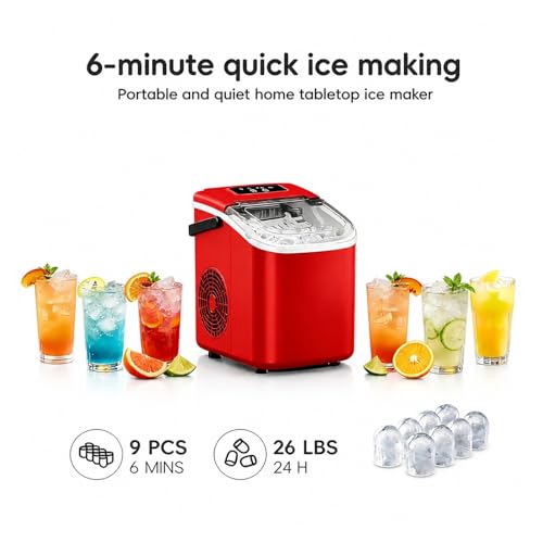 Máquina portátil para hacer hielo de encimera miniatura 3