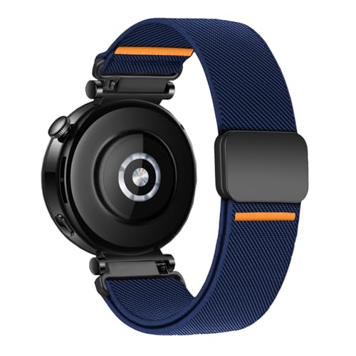 Image of Elastic Nylon Bands for Garmin Venu 3S 2S /Venu 4 41mm /Vivoactive 4S /Vivomove 3S /Forerunner 265S /255S Band Women,18mm Quick Release Magnetic /Parachute Buckle Stretchy Nylon Sport Watch Strap
