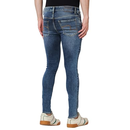 Image of Spykar Men's Skinny Fit Low-Rise Casual Jeans
