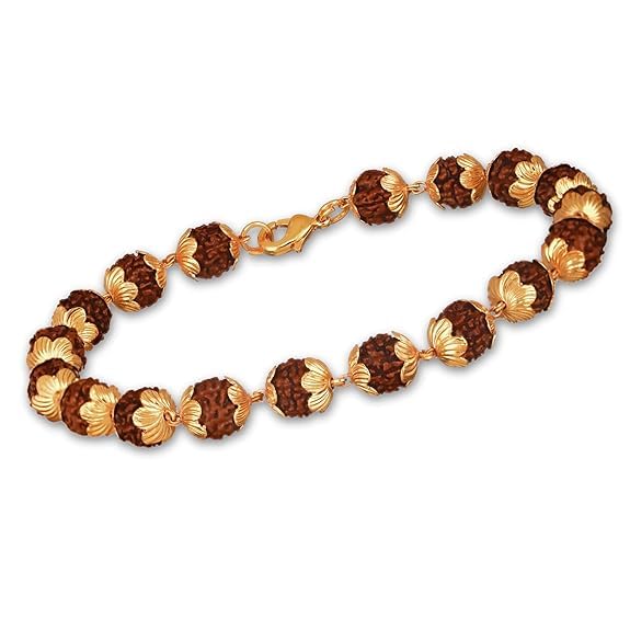 SRT Rudra Gold Rudraksha Bracelet Stylish Rudraksha Bracelet Small Beads Rudraksha Bracelet Golden Plated Rudraksha Bracelet Brown Rudraksha Ka Bracelet Gold Capped Rudraksha Bracelet Small Size Rudraksha Bracelet Gold Plated for Men Women (B0D9Q81RRC) Amazon Price History, Amazon Price Tracker