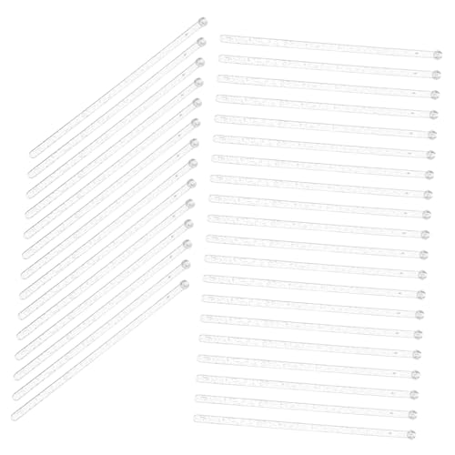ULTECHNOVO 100pcs Clear Swizzle Sticks for Cocktails Mixing Sticks for Drinks Versatile Beverage Stirring Rods Elegant Party Supplies for Events and Home Use