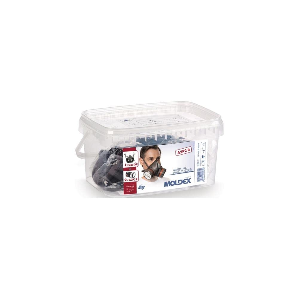 Moldex Atemschutzbox A2 P2 R D Größe M, Serie 8000, organische Gase und Partikel