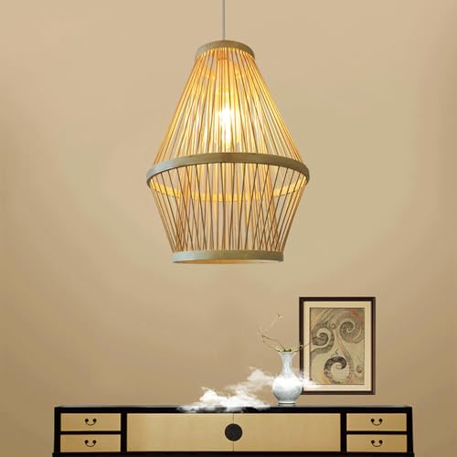 Suspension bambou 40cm au design bohème chic et finitions soignées
