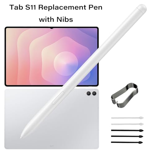 Image of Galaxy Tab S11 S Pen Compatible with Samsung Galaxy Tab S11 /S11 Ultra Stylus Pen Replacement for Galaxy Tab S11 Ultra /S11 All Versions S Pen with Nibs(Silver)