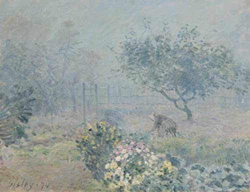 Affiche les brumeux voisins d'Alfred Sisley pour sublimer votre décoration de salon