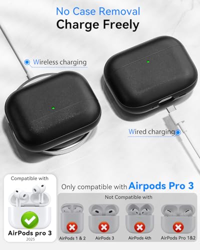 TNSNK for AirPods Pro 3 Case, TNSNK Leather-Like Texture Hard Shell - image 6