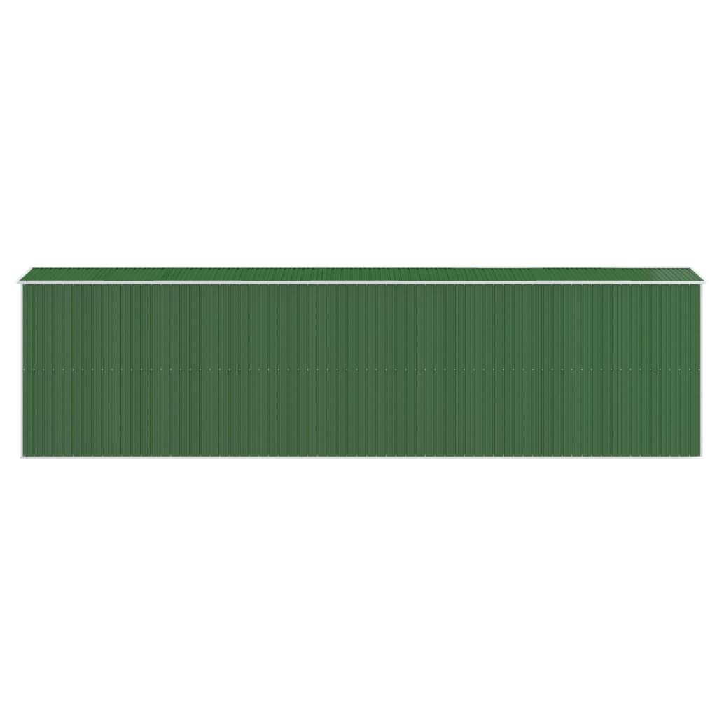 Générique Abri de Jardin Vert 192x772x223 cm Acier galvanisé,Maison & Jardin,Pelouses & Jardins,Vie en extérieur,Structures extérieures,Cabanes & abris de Jardin,3147434
