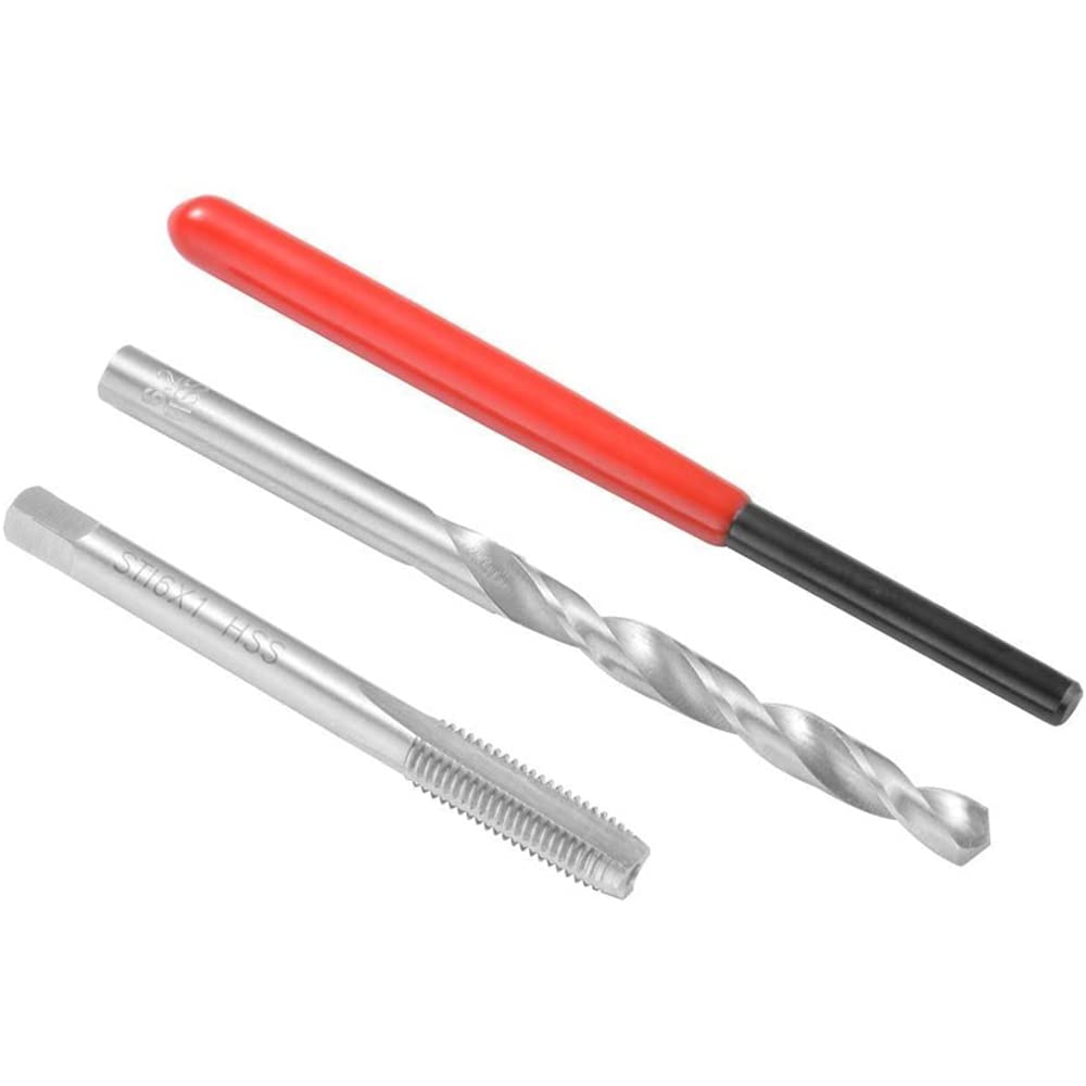 15 pezzi M10 x 1,25 Kit di riparazione filo, set di riparazione elicoidale per auto, set di attrezzi manuali compatibili