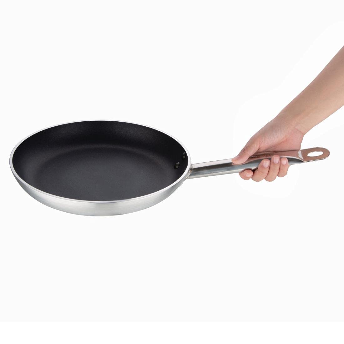 Vogue CB902 Poêle à frire en aluminium anti-adhésif Teflon Induction 28 cm Tous feux Convient pour un usage commercial