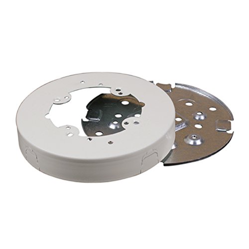 Legrand Wiremold V5738A Metal Raceway for Extending Power 500 and 700 Series 5 1/2 Diameter Solid Base Fixture Box 1 Deep White (1 Pack)