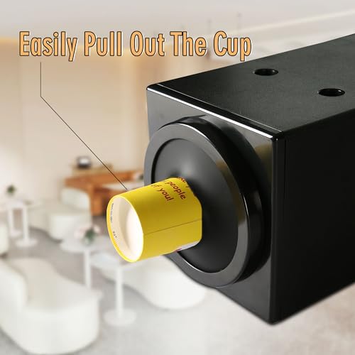 CMI Commercial Cup Holder,Beverage Dispenser,Cup Dispenser Countertop Cup Organizer,Coffee Cup Dispenser Organizer,Paper Cup Holder,Stackable Countertop Design, Black Color-Pack of 1( Individual )
