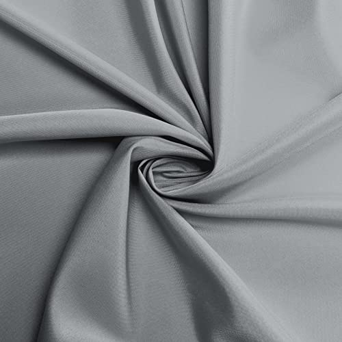 Sancua Round Tablecloth - 80 Inch - Water Resistant Spill Proof Washable Polyester Table Cloth Decorative Fabric Table Cover For Dining Table, Buffet Parties And Camping, Silver Grey #TOP3