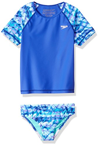 Image of Speedo Girl's Uv Swim Shirt Short Sleeve Rashguard Set
