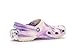 Crocs Kids Unisex Classic Marbled Tie-Dye Clogs (Little Kid/Big Kid), Purple/Multi Glow, 1 Little Kid Medium