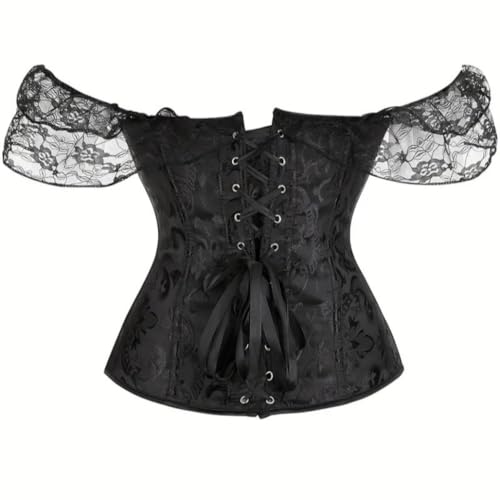 KUOSE Damen Sexy Floral Korsett Bauchweg Vollbrust Corsage Top Übergrößen
