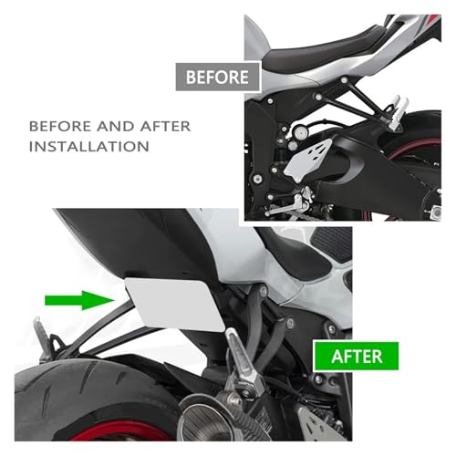 Support de Plaque d'immatriculation Moto Ninja ZX-6R 636 Noir - 4