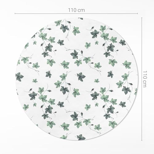 Tapis vinyle rond ø110 cm pour une déco de chambre ou de salon chaleureuse - 4