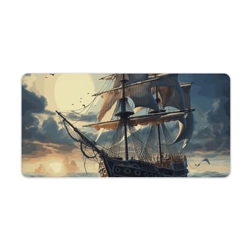 Protector de escritorio Nautical Sailboat grande impermeable miniatura 1