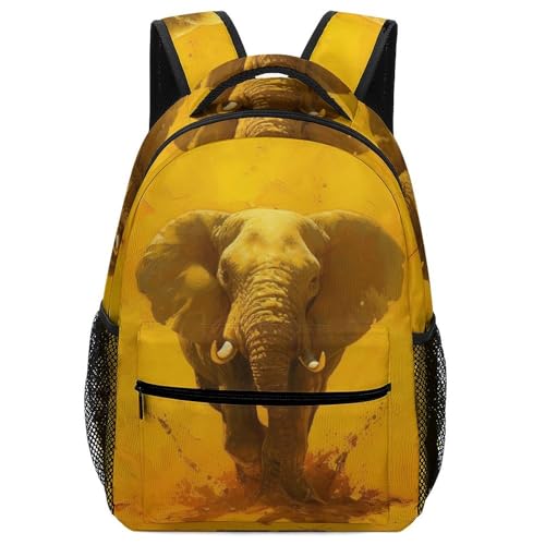 Sac à dos pour garçon éléphant d'art idéal pour l'école primaire et les sorties