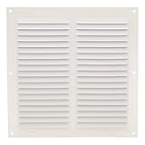 Amig - Rejilla Cuadrada de Aluminio | Rejillas de Ventilación para Salida de Aire | Ideal para Techo de Cocina y Baño | Medidas 200 X 200 MM | Color Blanco