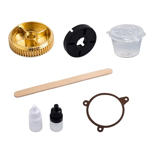 Headlight Bronze Gear Repair Kit for 1997-2004 Chevy Corvette C5, Includes High-Strength 830 Epoxy AB Glue, Motor Replacement Parts with Gasket & Hardware