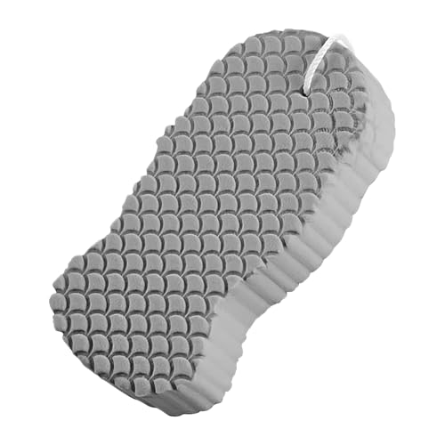 Esponja de limpieza, accesorio de baño versátil para una exfoliación suave, segura para niños y adultos, compacta, de secado rápido con material resistente para el hogar, baño, bañera, viajes, spa o