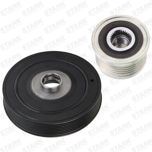 STARK SKBPC-0640261 Polea de cigüeñal Polea de Cigüeñal Dámper Dámper de cigüeñal compatible con RENAULT MEGANE III Grandtour KZ0/1 Scénic III JZ0/1 MEGANE II Ranchera familiar KM0/1 SCÉNIC II JM0/1