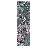Japanese Wave Koi Fish Skateboard Grip Tape Sheets Graphic Longboard Griptape Bubble Free Anti-Slip...