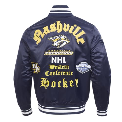 Image of Pro Standard Mens NHL Old English Satin Jacket